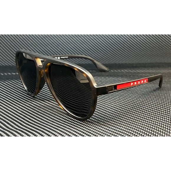 Prada Men's Black Havana 59mm Sunglasses - Picture 1 of 5